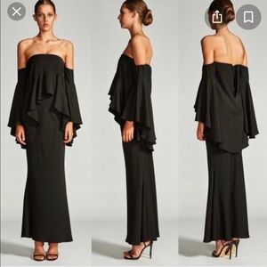 Shona Joy Cassiopea Layered Frill Maxi Dress Size 4.